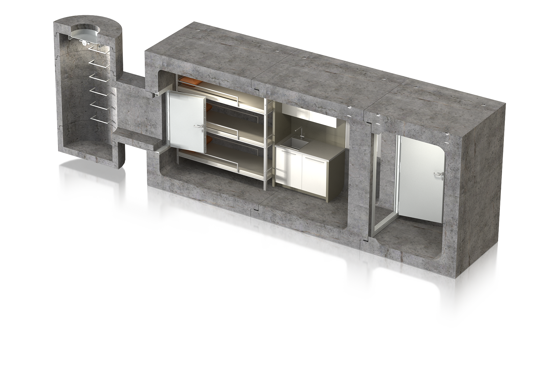 Modular Shelter_S_wiz_PP_przekroj bok A1